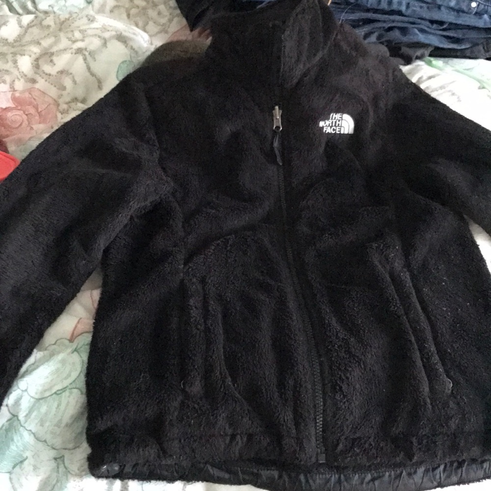 Furry north face jacket
